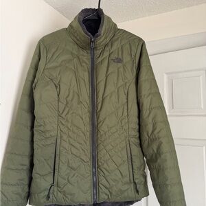 The North Face womens Green Puffer Jacket